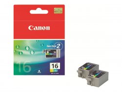 Canon BCI-16 - 2er-Pack - Gelb, Cyan, Magenta ( 9818A002 )