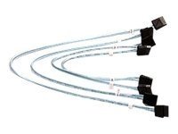 Supermicro 4 x Round SATA cable 0.43 m Black, Blue, White ( CBL-0190L )
